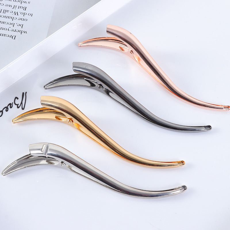 Large Metal Duckbill Hair Clips Women Long Non slip French Temu Canada