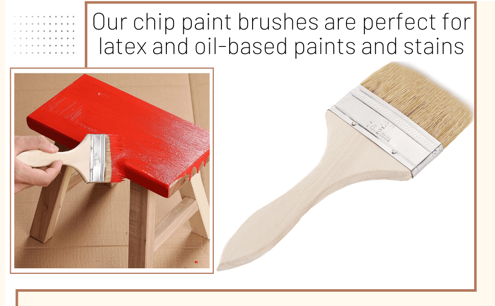 4 Inch Chip Paint Brush  Double Thick Deck Stain Brush