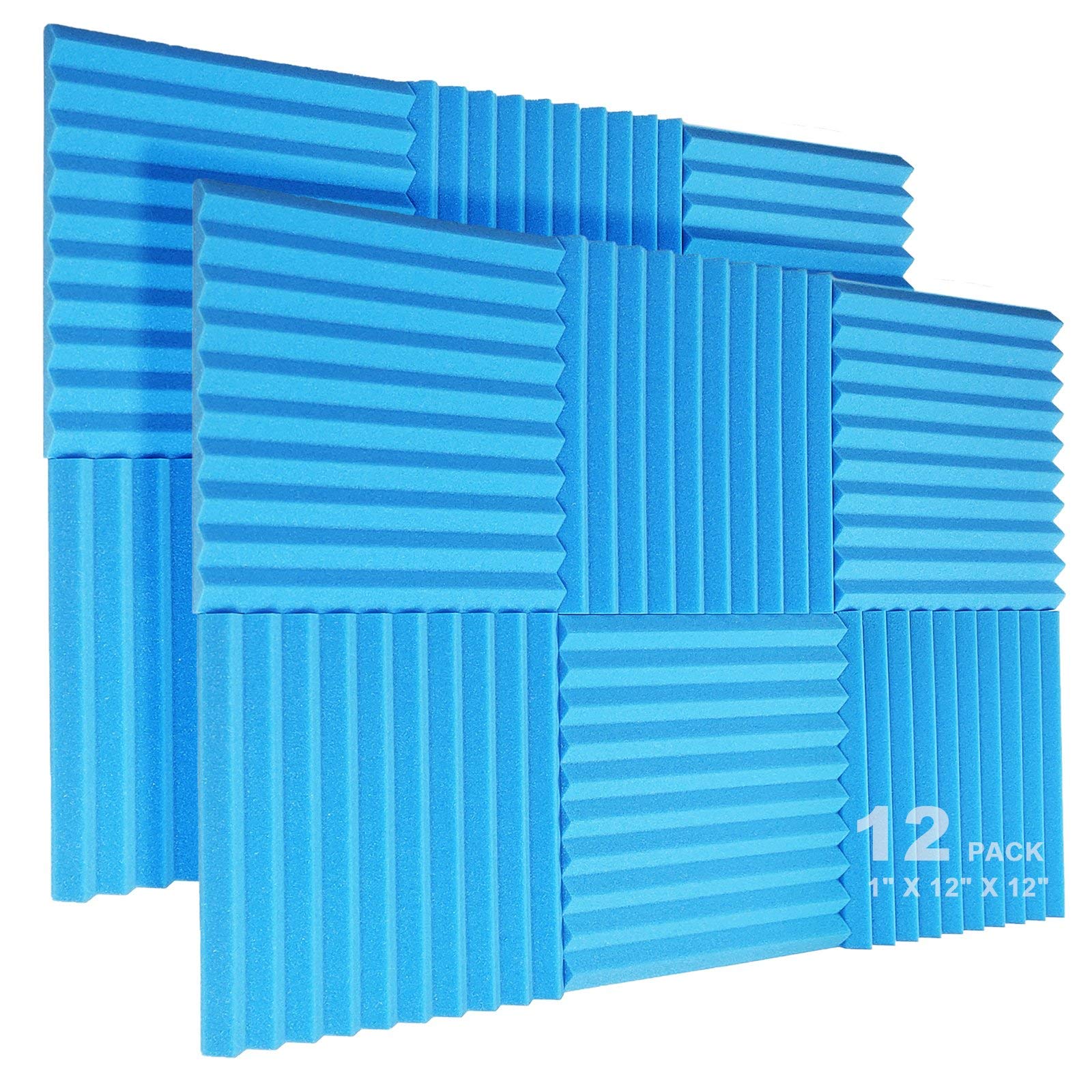 1x Akustikschaumstoff ca. 49x49x5cm, Blau Schaumstoff, Noppenschaumstoff :  : Musikinstrumente & DJ-Equipment
