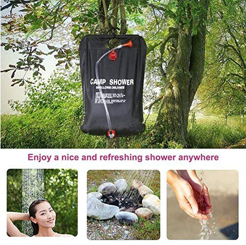 1 Bolsa Ducha Portátil Acampar 20l, Cubo Pvc Transparente 5 Galones,  Calentador Agua Solar Exteriores, Viajes, Camping, Senderismo - Deporte  Aire Libre - Temu Mexico