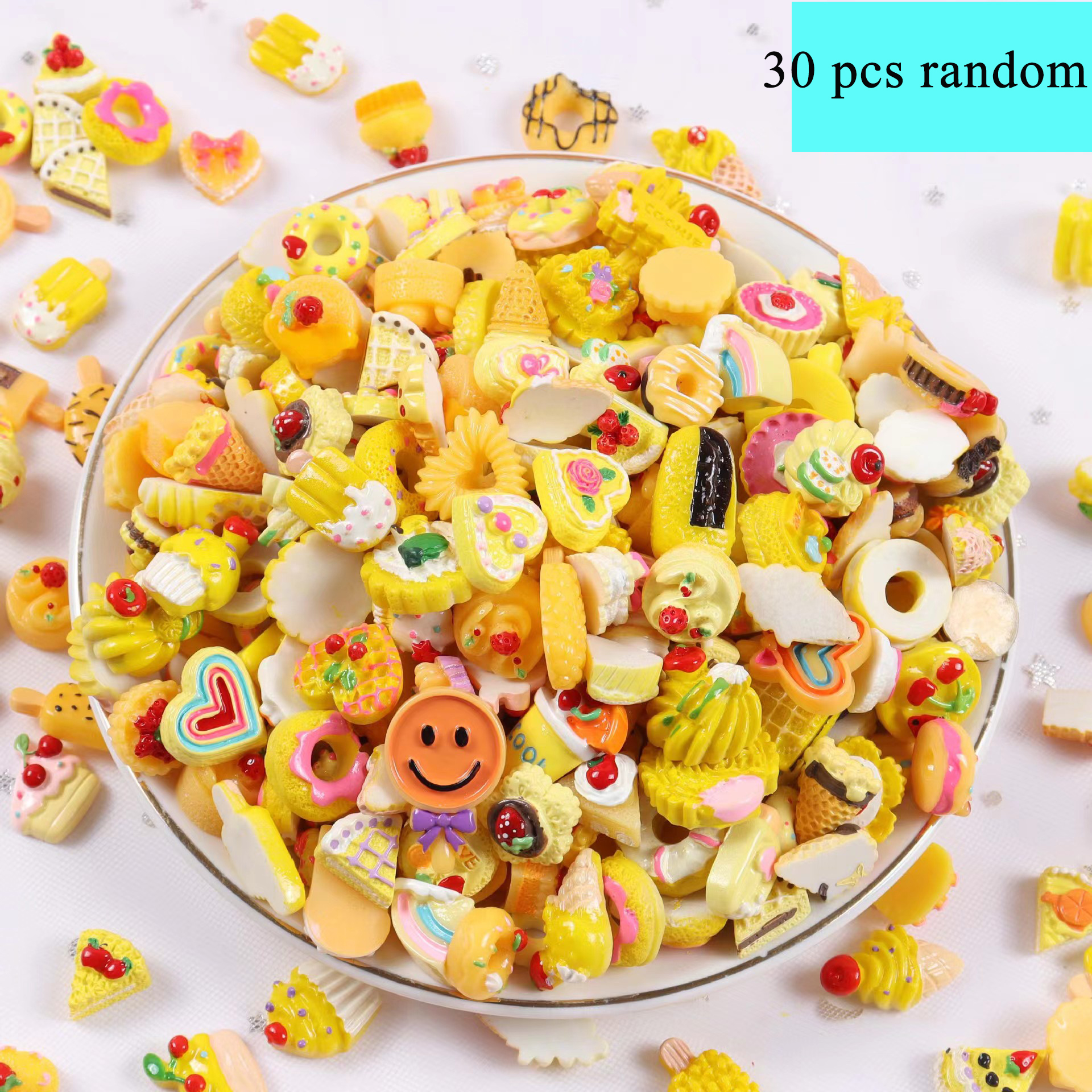 Miniature Food Toys Mixed Styles Resin Foods Doll Kitchen - Temu