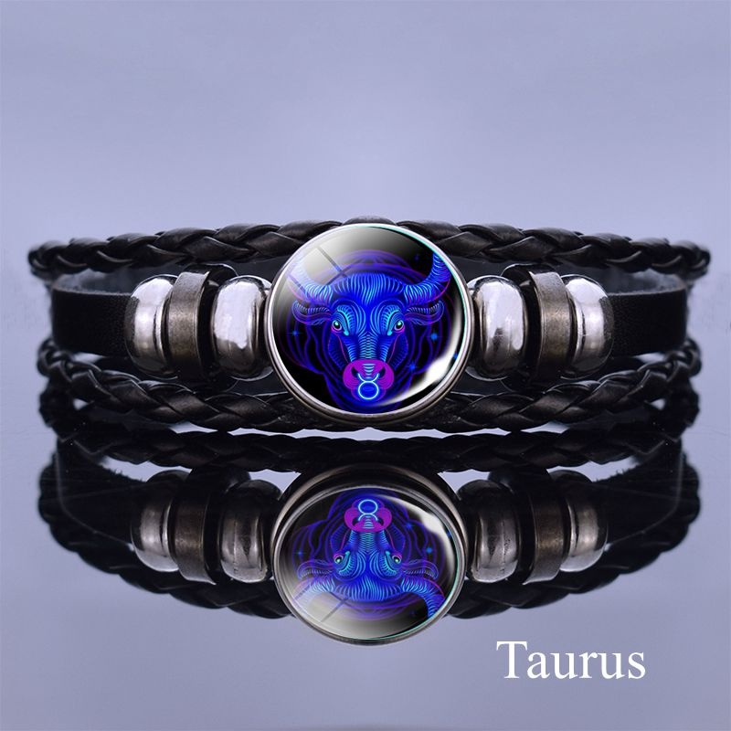 12 Constellation Luminous Bracelet Layer Woven Bracelet