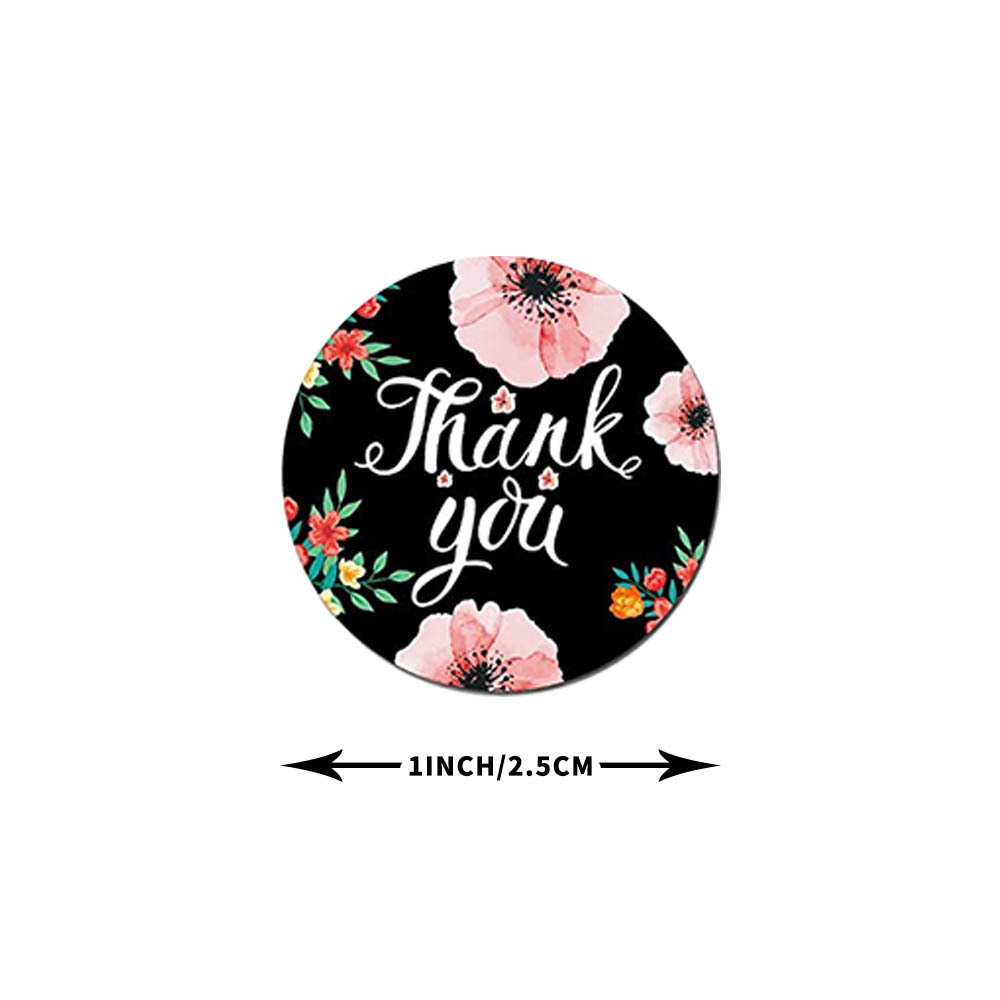 Thank You Stickers 8 Floral Designs Of Thank You Label Stickers For