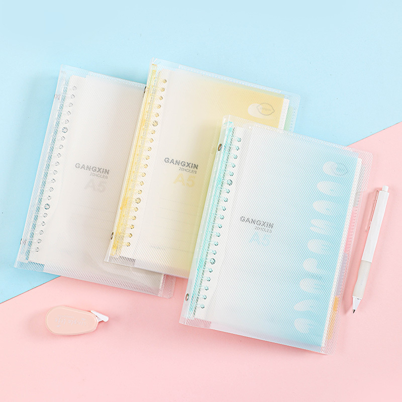 A5/b5 Pull Clip Loose Leaf Notebook Waterproof Cover Temu