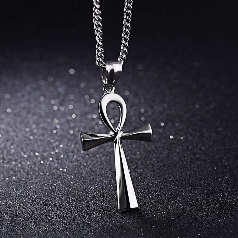 Amulet Necklace Life Cross Pendant Necklace Ward Evil - Temu