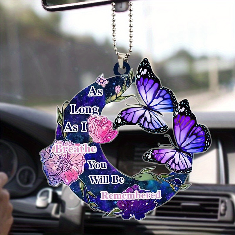 1 Stück Neue Ankunft Lila Schmetterling Mond Liebhaber Auto Rückspiegel  Zubehör Urlaub Dekorationen Hängende Ornamente Geschenke, Finden Tolle  Angebote