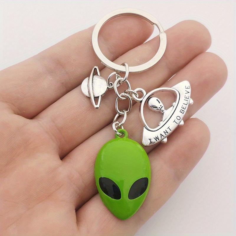 Alien Party Favor Key Chains or Necklaces Bulk Buy Wholesale Bundle Area 51  UFO Roswell Outer Space Twilight Zone 