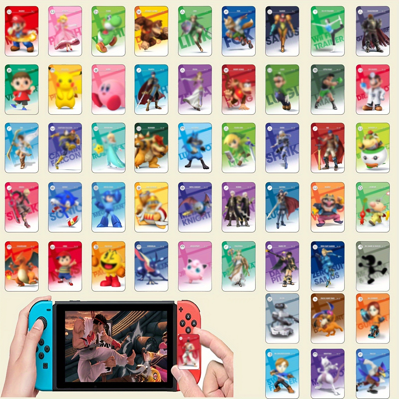 Super Smash Bros. Ultimate All Collection Amiibo Cards 88 Cards Mini Size