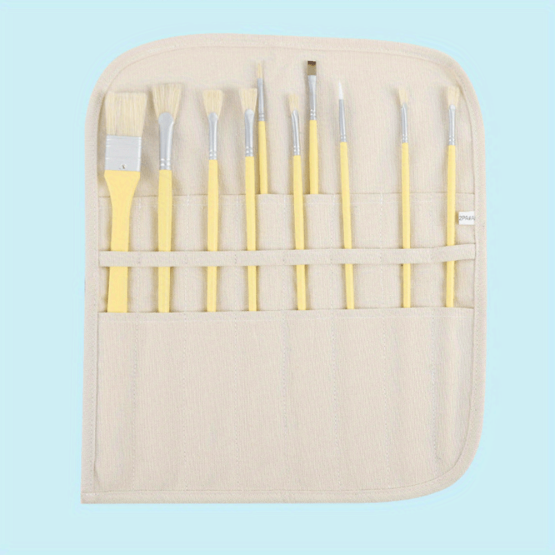 Slowmoose (As Seen on Image) Brush Bag/Roll Up Canvas Cases Holder Pouch for Artist Watercolor-Draw Pen/Oil Paint