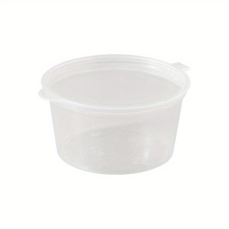 Clear Plastic Round Container With Lid 50ml