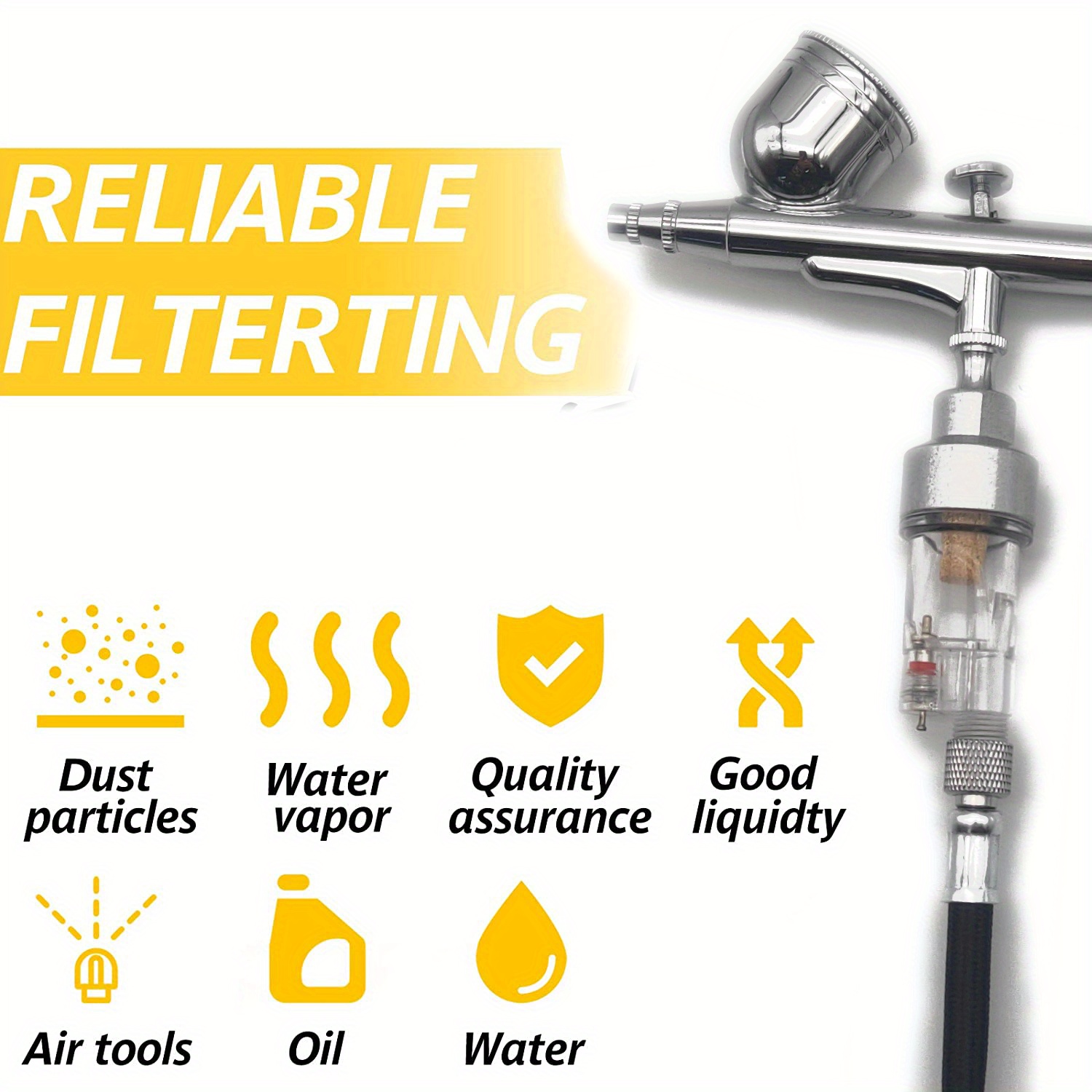 Airbrush Air Filter In line Mini Airbrush Water Separator Temu