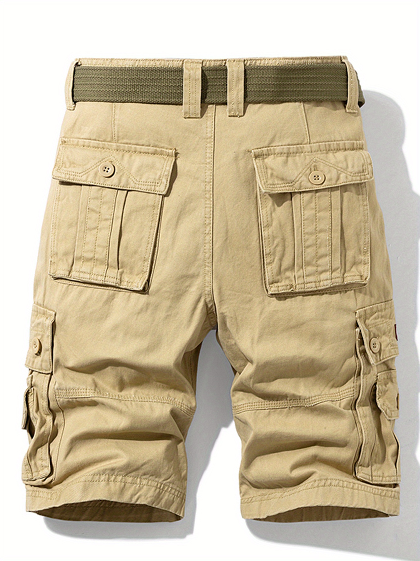 Men's Cargo Shorts Pure Cotton Casual Beach - Temu