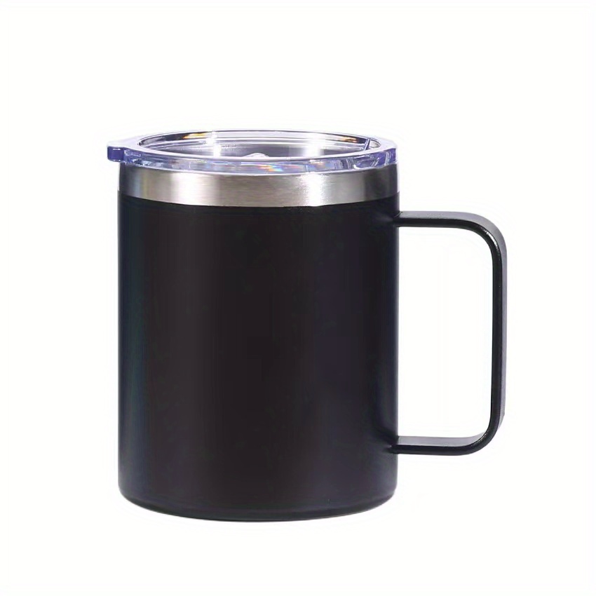 304 Stainless Steel Office Cup - Large Capacity, Durable Insulated Coffee  Mug With Splash Proof Sliding Lid - Perfect For Tea & Coffee Drinks! - Temu