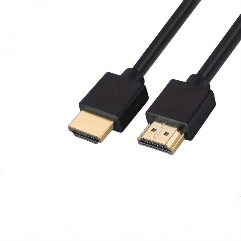Male To Male Cable, Cable 4k Ultra Hd, 2.0 Thin Cable, High Speed 18gbps 4k@60hz Hdr, 3d, 2160p, 1080p, 2.2, Arc, Cables For Monitors, Hdtv.tv Cable.