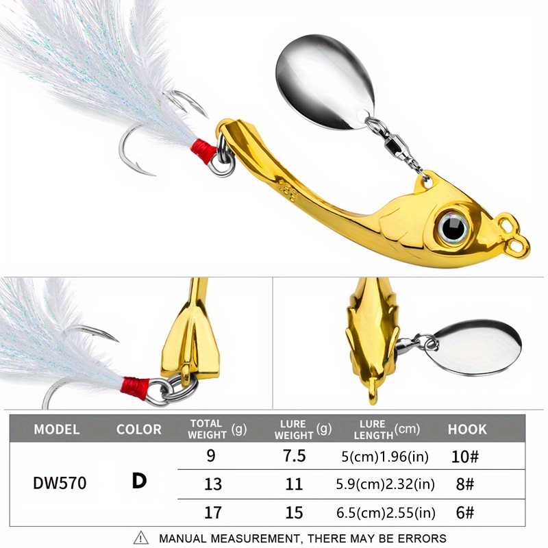 Fish Design Zinc Alloy Fishing Lure With Hook