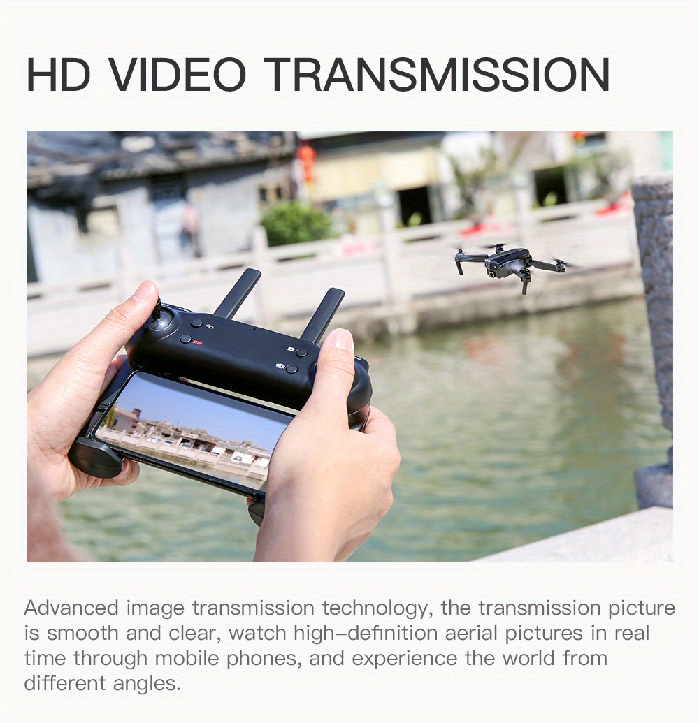 high definition camera drone with stable altitude hold gesture taking photos and videos easy control smart follow smooth surrounding flight long battery life details 6