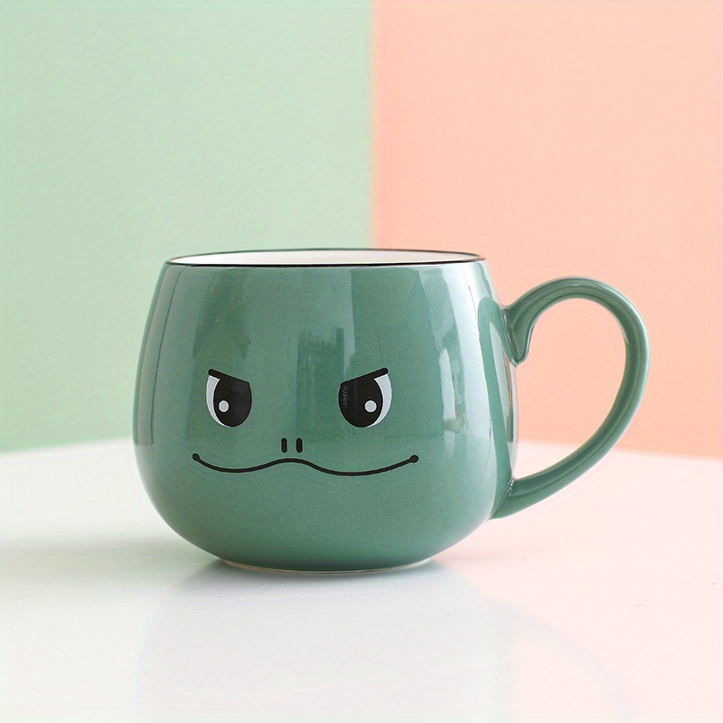 Funny Green Frog Mug Ceramics Mug Cute Kids Cartoon Cup Creativity Milk Cup  350ml Coffee Cup