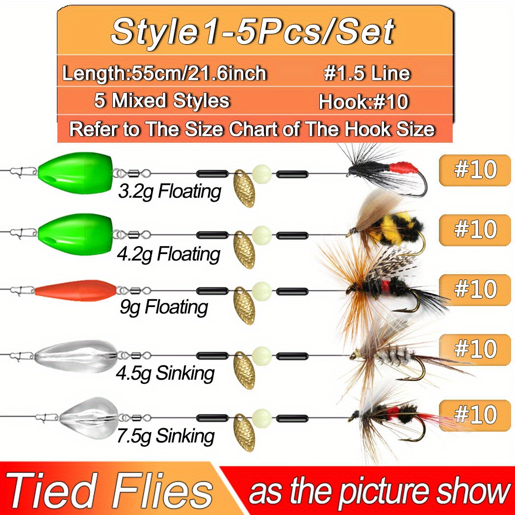 Popper Fly Hook Fishing Trout Lure Baits Fly Baits Stainless Steel