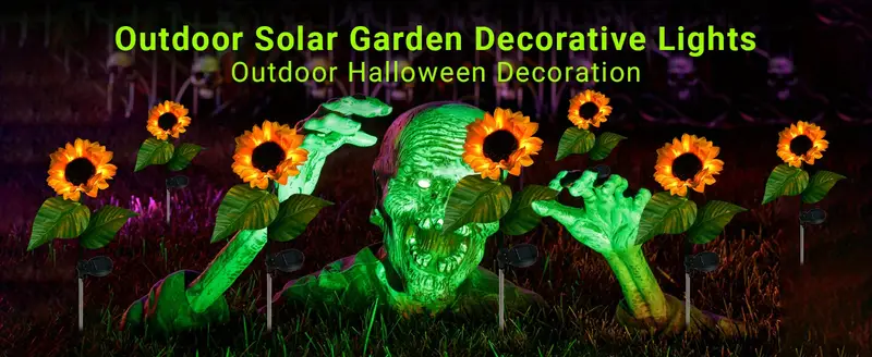 2pcs Solar Garden Lights Solar Lights Outdoor Waterproof Automatic Charging Sunflower Solar Simulation Flower Lights Garden Solar Lights Decorative For Courtyards Backyards And Lawn 29 5 x5 9