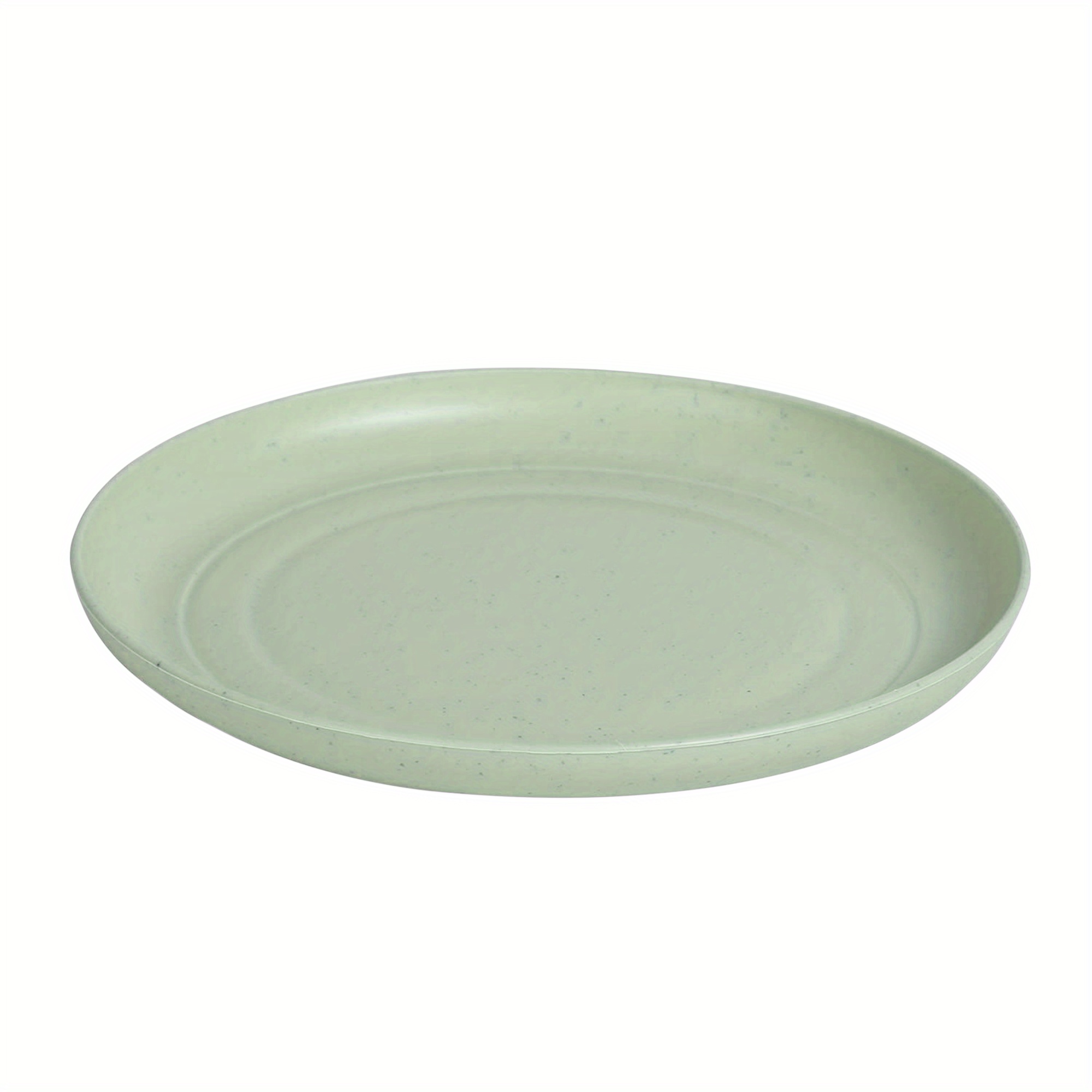 1pcs Food Dinner Plates Reusable, Unbreakable Plastic Dinner Plates,  Lightweight Camping Plates, Various Colors Microwave Plates, Kitchen Plates  Dishwasher Safe. White
