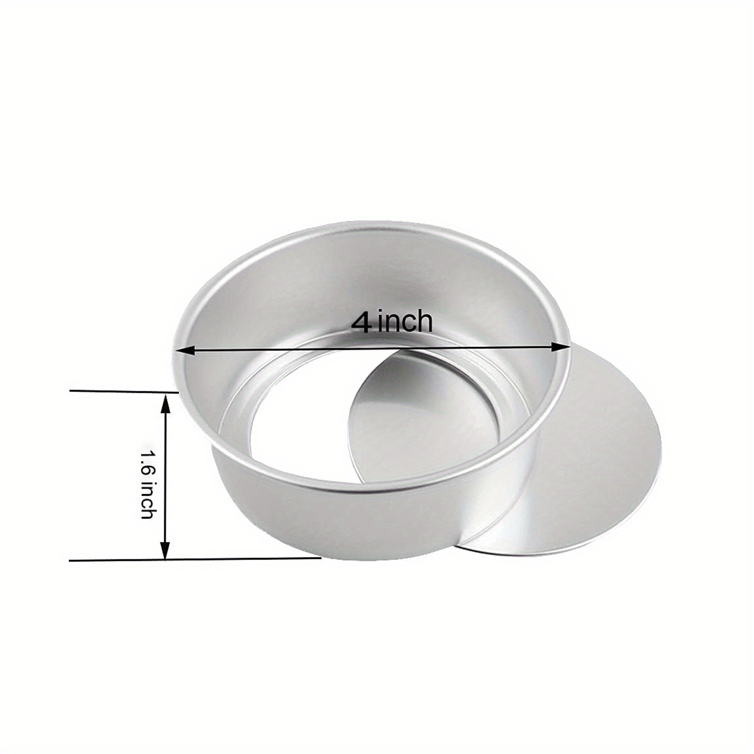 4 Inch Cake Baking Mould Aluminium Alloy Round Removable Bottom