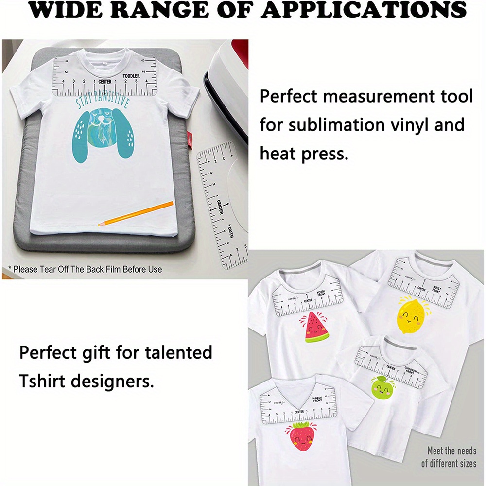 Tshirt Ruler Guide For Heat Press Ruler Trapstar Fashion Clothes