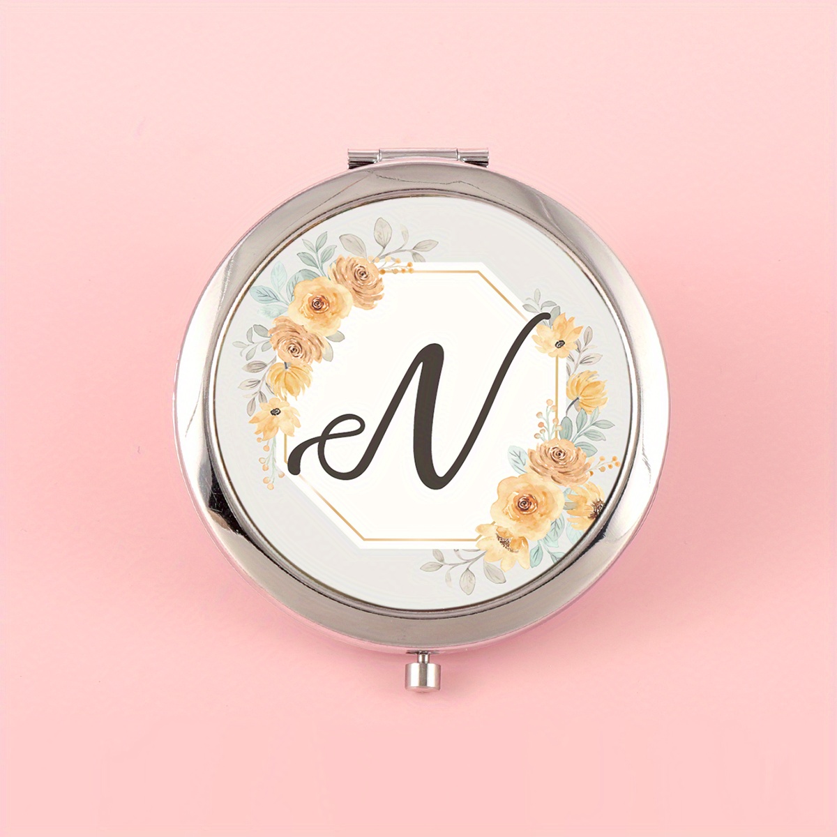 Engraved Compact Mirror - Monogrammed