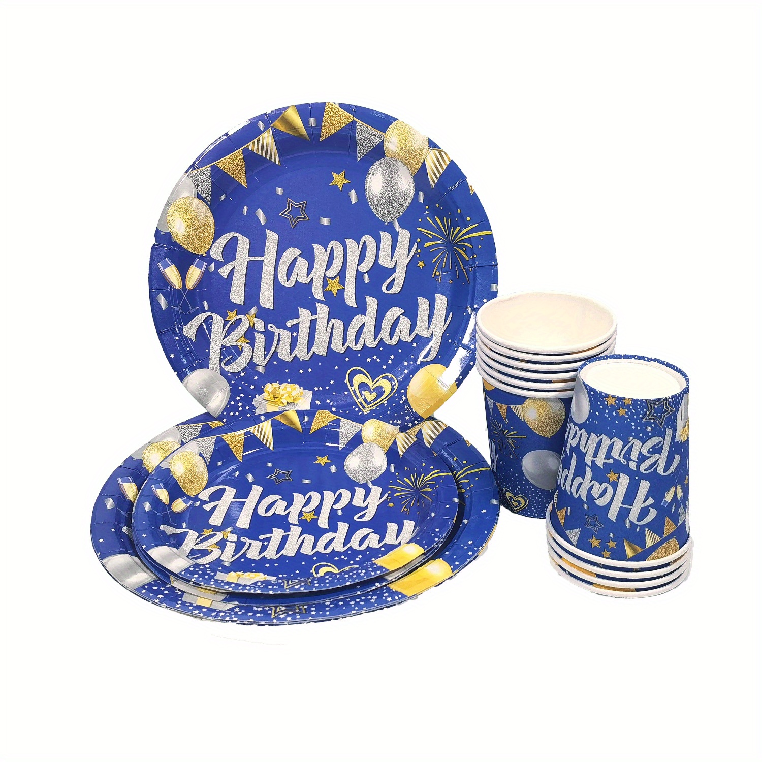 Blue Birthday Party Supplies Party Decoration Boy Birthday Temu