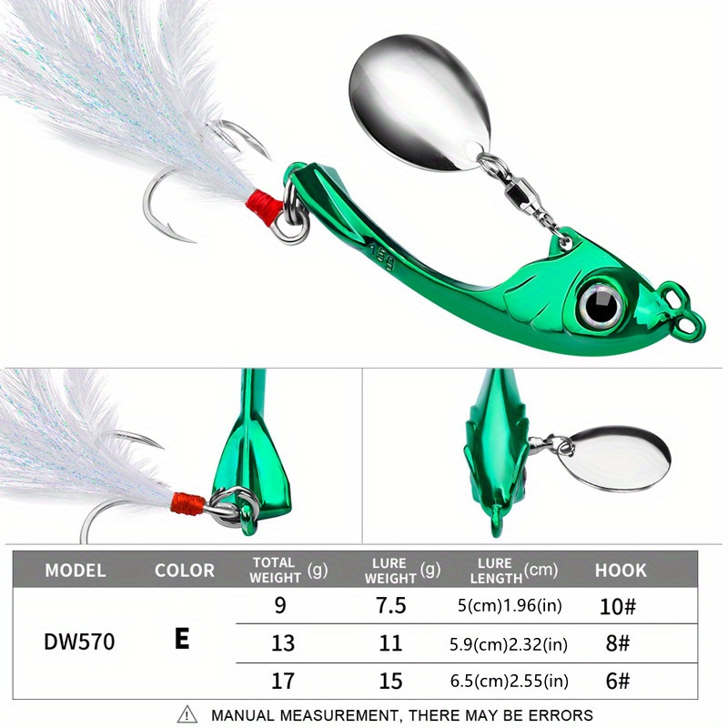 1PC Bionic Rotating Sequins Minnow Fishing Lure - Perfect For Freshwater  And Saltwater Fishing