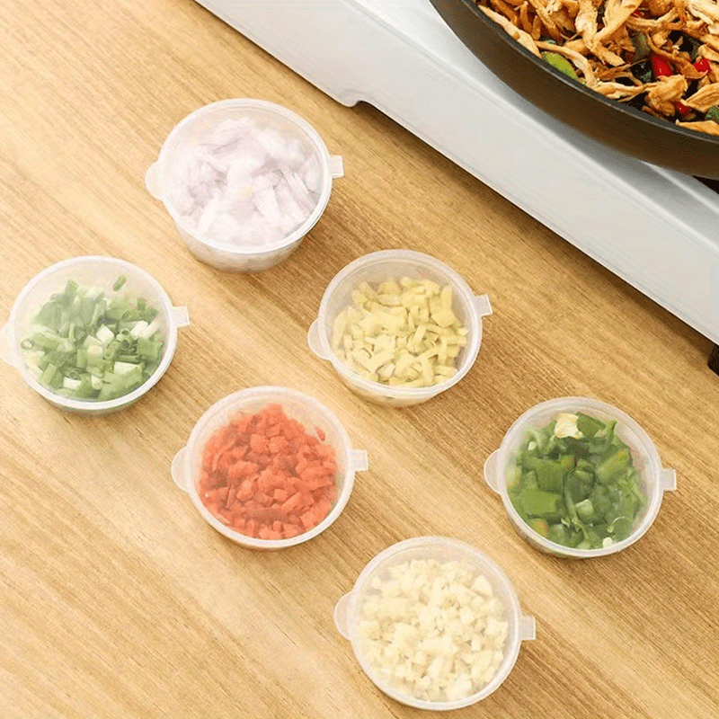 50pcs transparent disposable sauce boxes for take out packaging and seasoning multipurpose food storage box with cover details 4