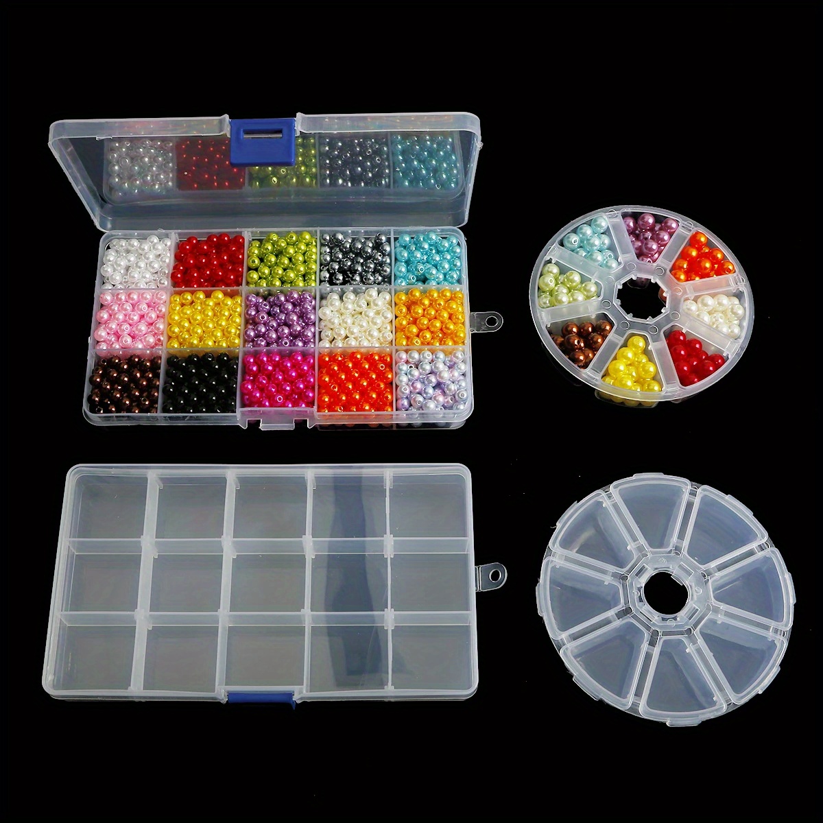 Clear Plastic Organizer Box Container Craft Storage Box - Temu
