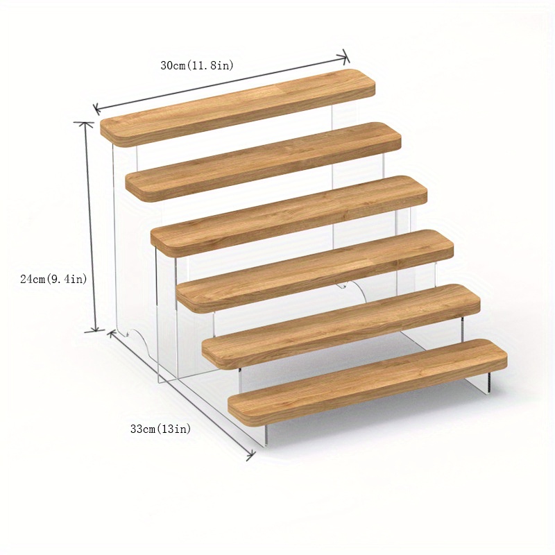 Display Riser Shelf Wooden Acrylic Rack Hand operated Model - Temu