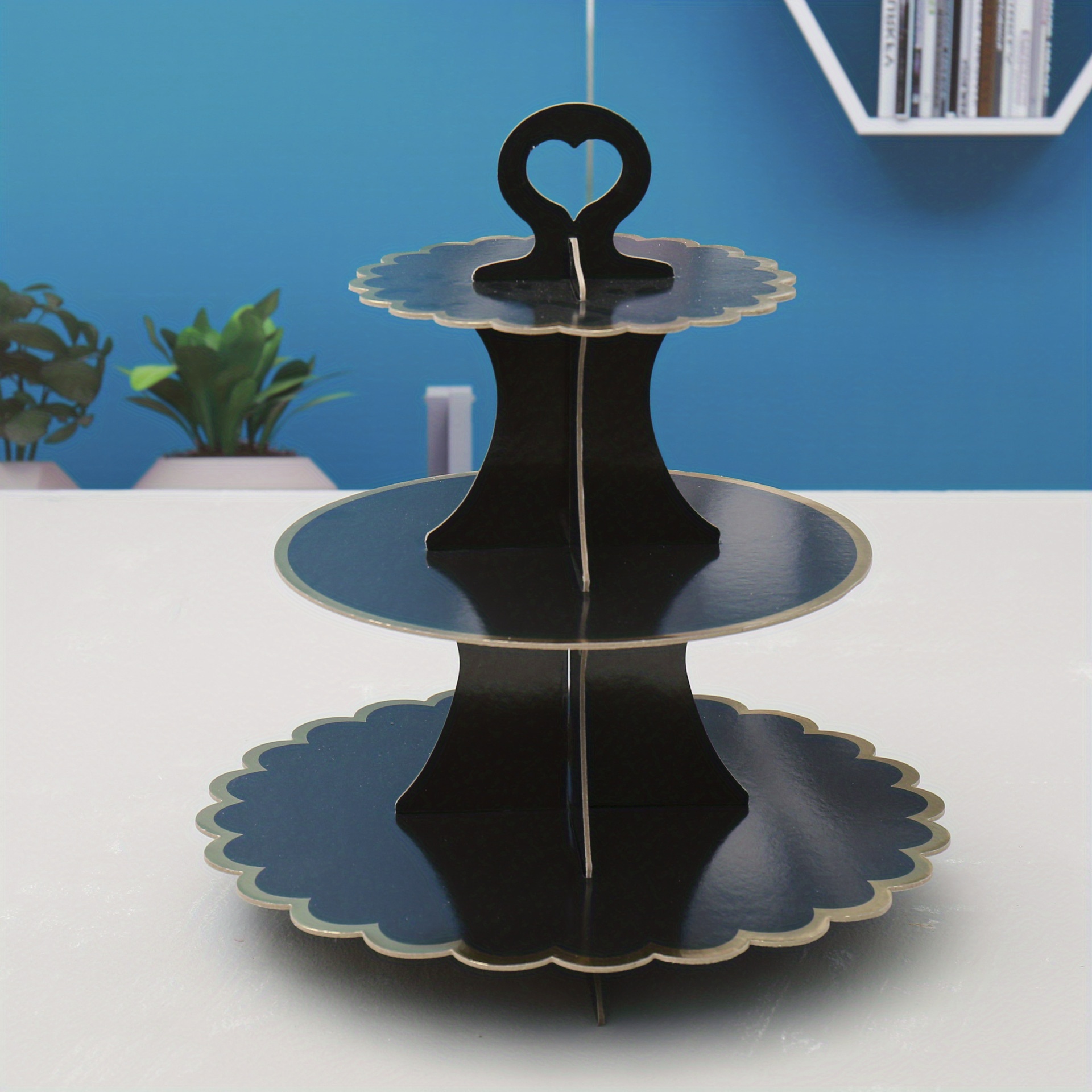 3-Layer Cupcake Stand Disposable Cake Shelf Display Rack