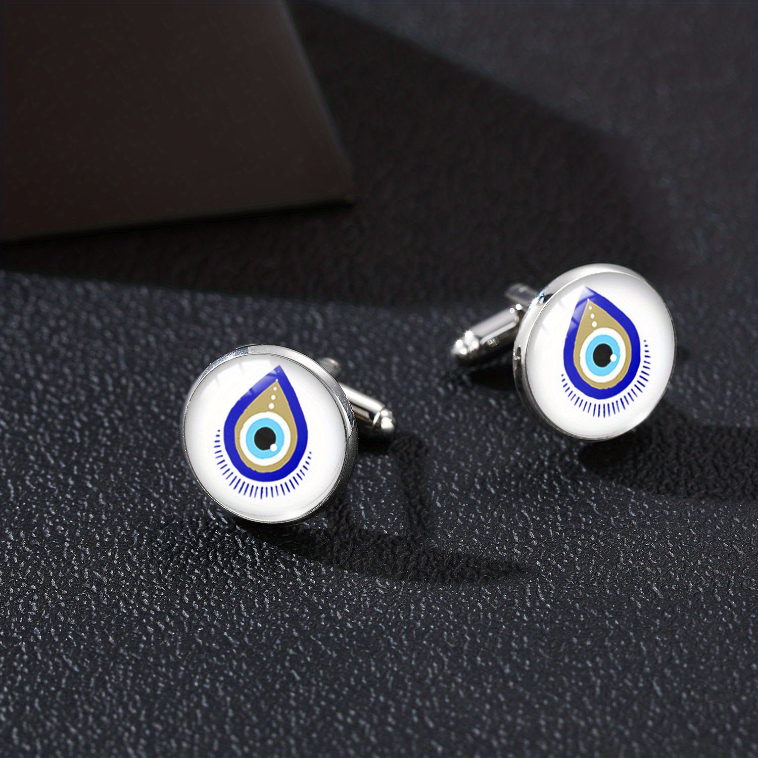1pc Royal Devil Eye Cufflinks DIY Jewelry