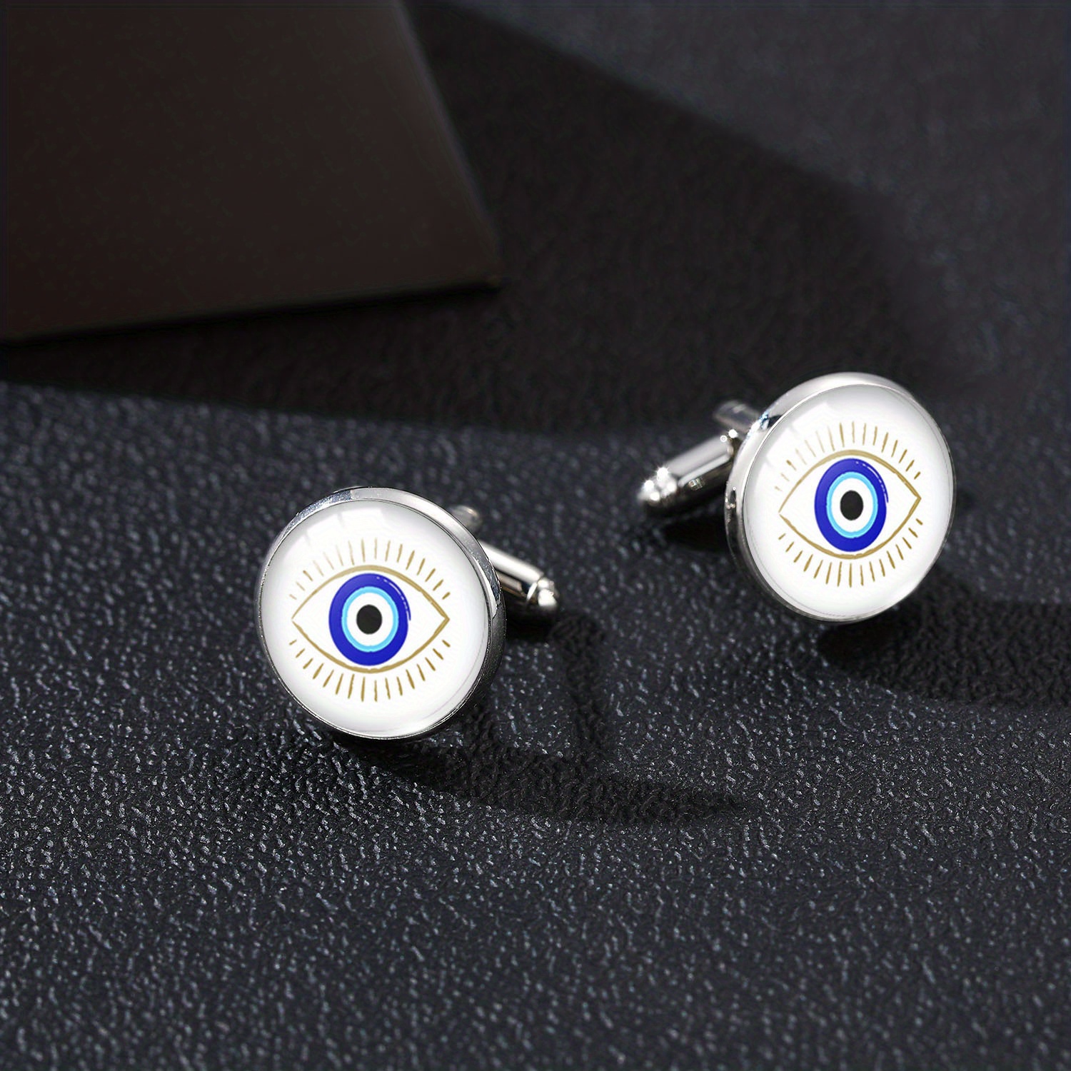 1pc Royal Devil Eye Cufflinks DIY Jewelry