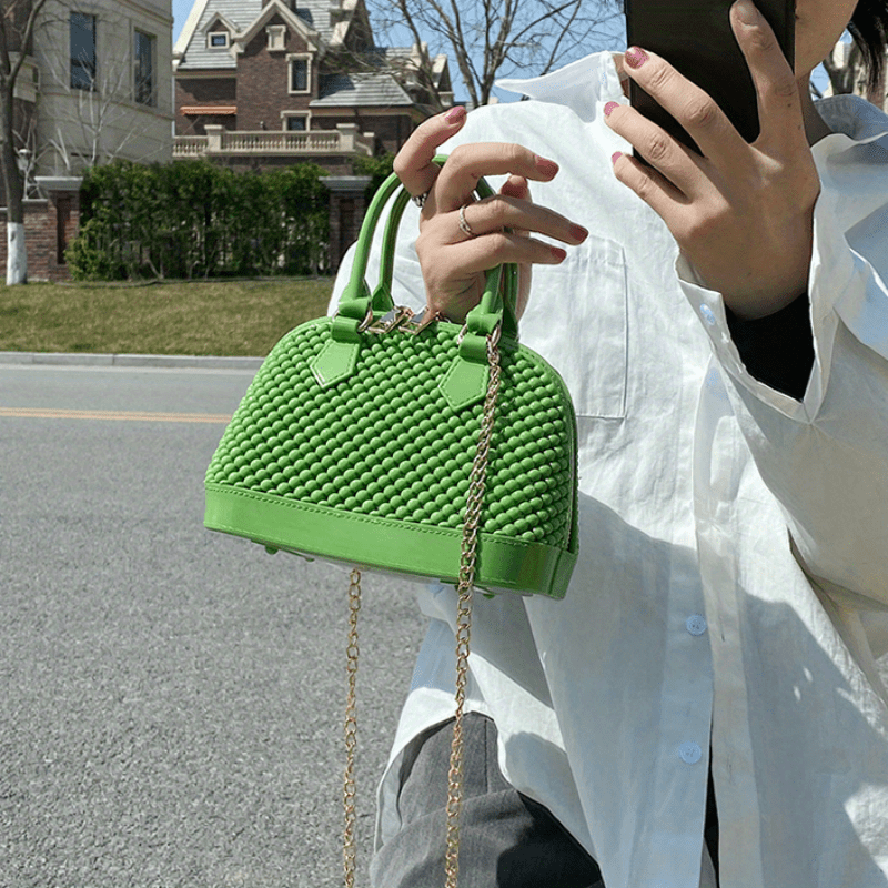 Mini Bubble Decor Dome Handbag, Fashion Chain Crossbody Bag