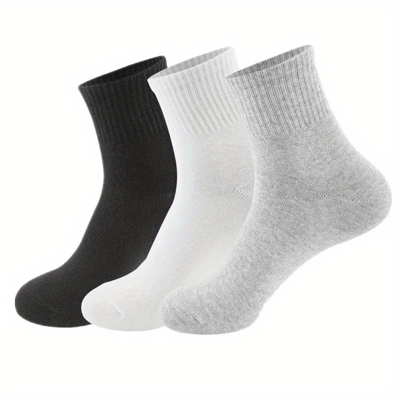 Set de 5 pares de calcetines blanco sólido para niño