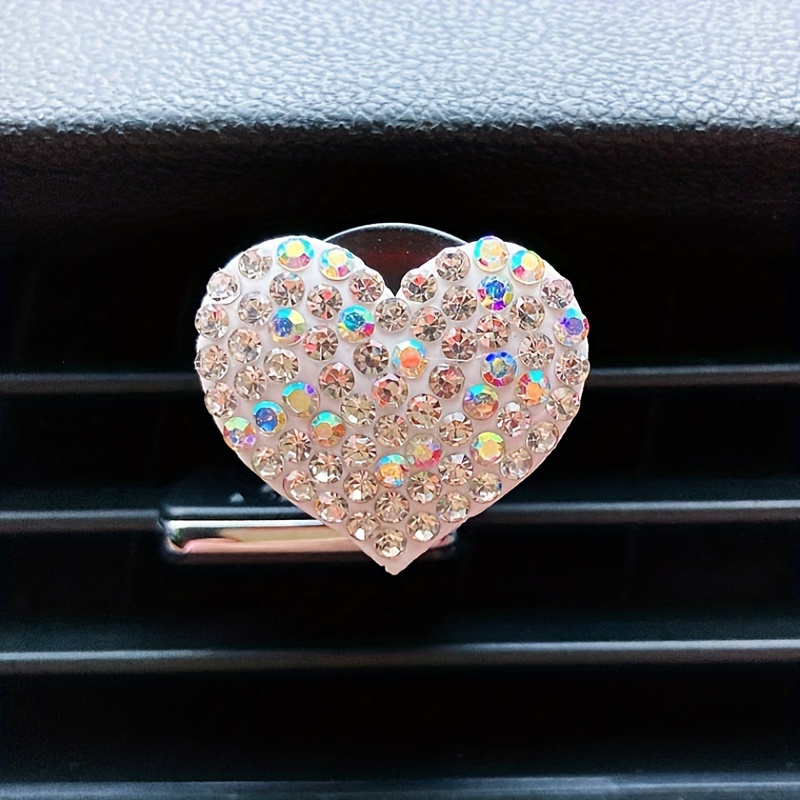 Air Vent Vent Clip, Love Heart Cute Bling Universal Car Interior  Decoration
