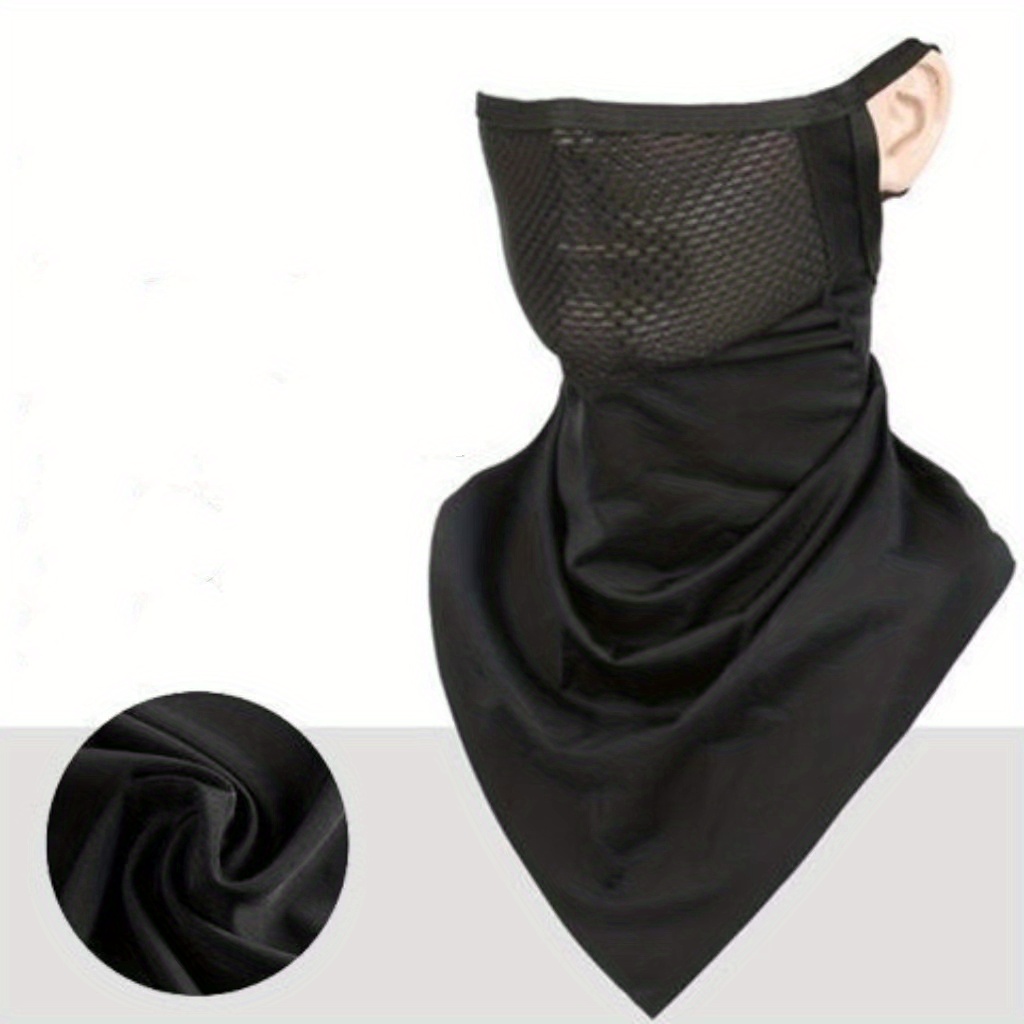 Summer Thin Face Mask With Ear Loops, Breathable And Sun, Suitable For Men And Women, Ideal For Riding Electric Bikes