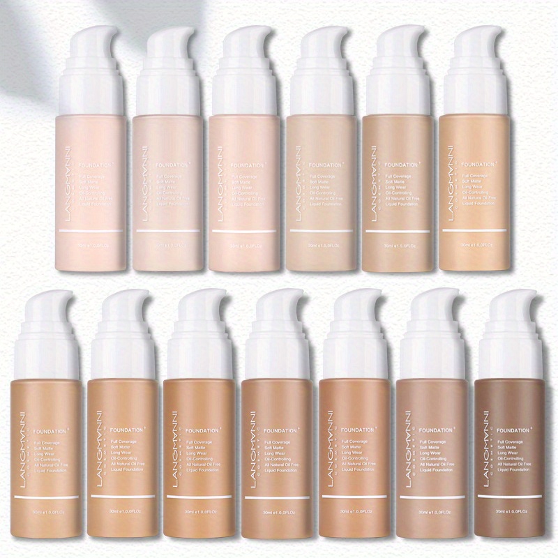 

13 Colors Liquid Foundation, Matte Finish, Oil-control Foundation , Long Lasting Makeup Concealer Suitable For All Skin Type