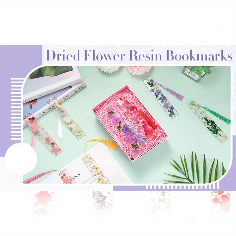 Transparent Dried Flower Bookmark Stationery Dried - CJdropshipping