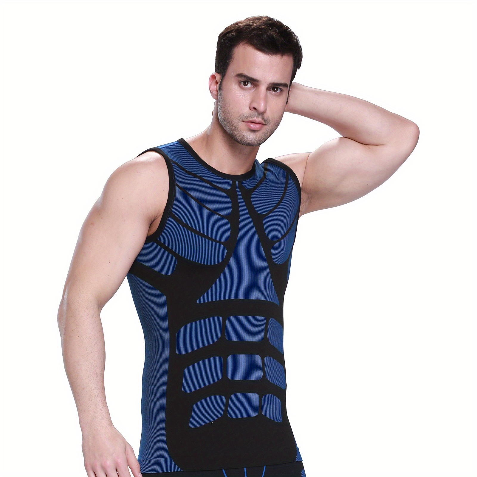 Ursexyly Men Sleeveless Full Body Shaper Compression Tank Top Slimming  Bodysuit Underwear Shorts Tummy Control Shapewear Vest : :  Clothing, Shoes & Accessories