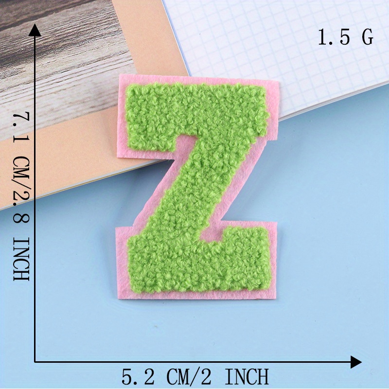 China 2022 High quality Iron On Patches - Colorful Alphabet A To Z Letters  Chenille Embroidery Patch For Cloth – Happy Gift Manufacturer and Supplier