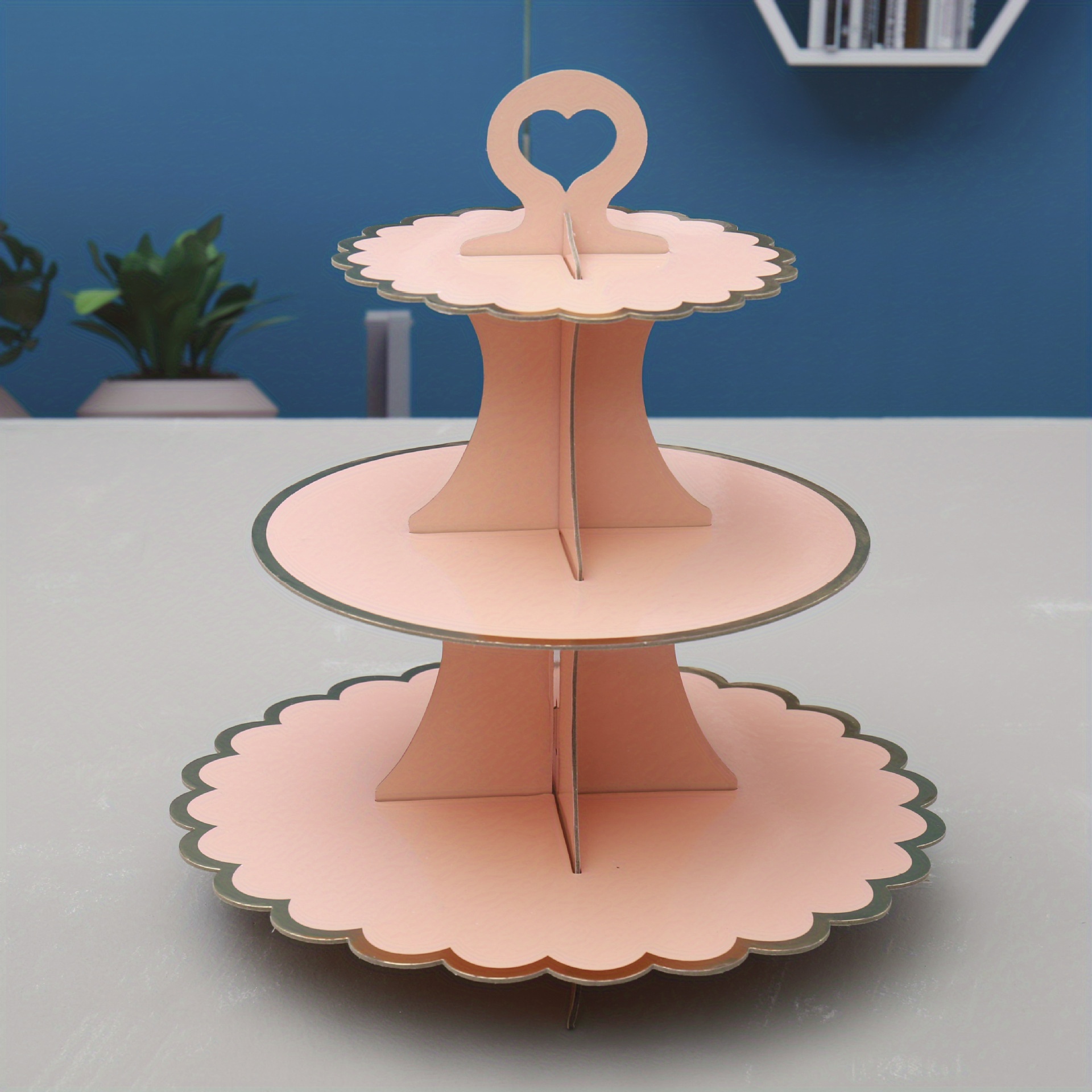 3-Layer Cupcake Stand Disposable Cake Shelf Display Rack