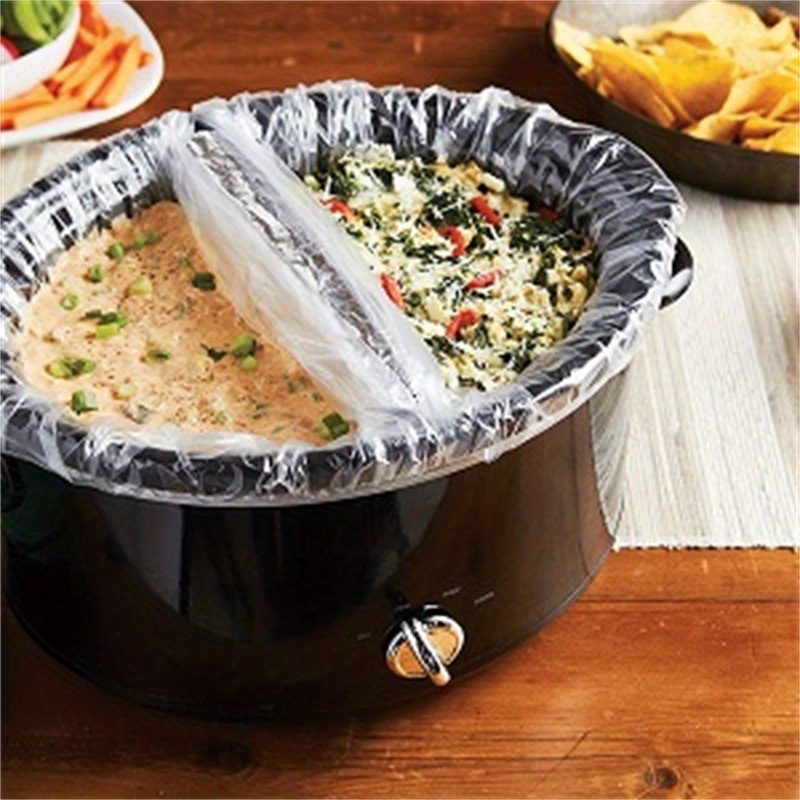 5 Count Slow Cooker Liners, Kitchen Disposable Cooking Bags, Bpa Free, For  Oval Or Round Pot, Size, Fit 3qt To 8qt - Temu