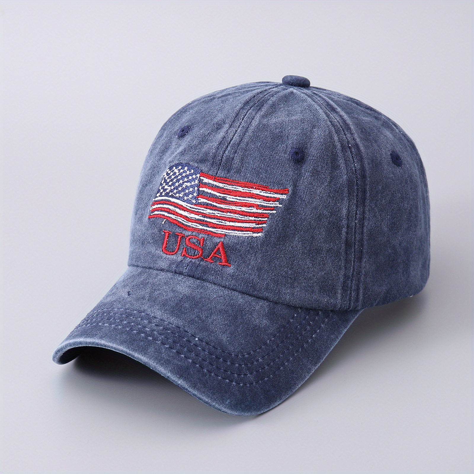 Trendy Baseball With Flag Of The United States Pattern For Men | Shop ...