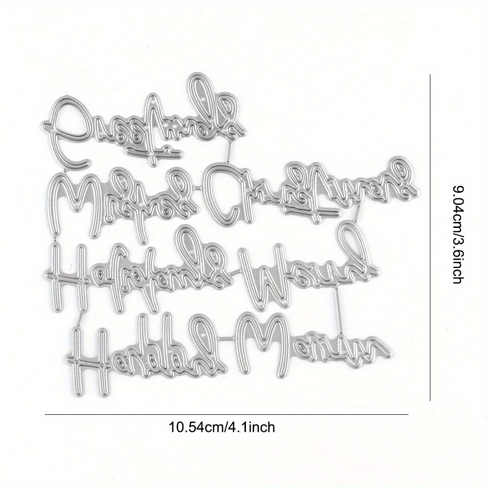 English letter frame cutting dies for diy embossing card making book
