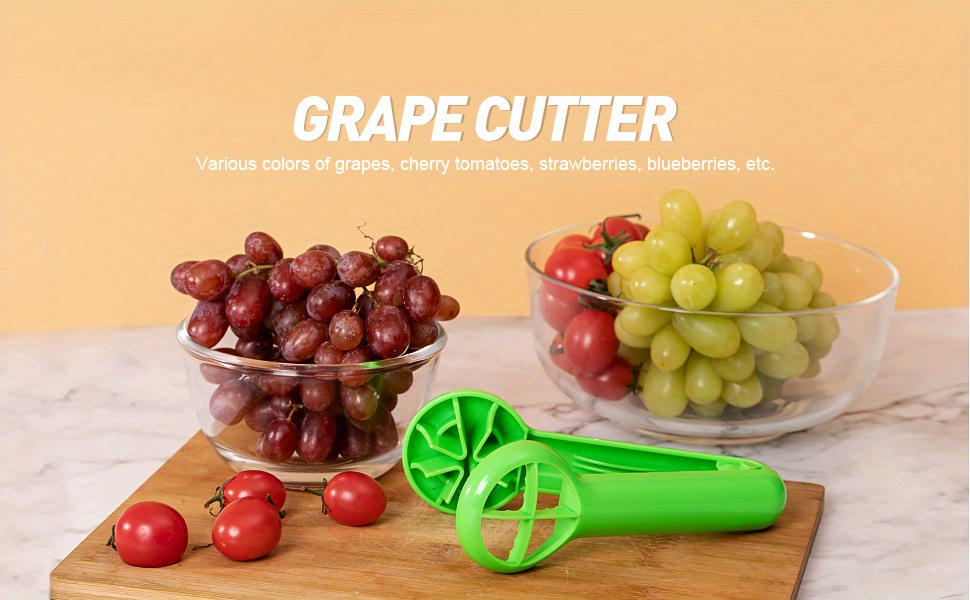 Dropship 1pc; Grape Tomato Cherry Strawberry Cutter; Green Multifunctional  Vegetable And Fruit Cutter; No Blade; Creative Kids Supplies; Kitchen Gadget  to Sell Online at a Lower Price