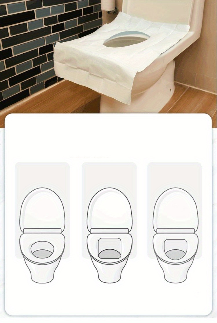 10pcs Disposable Toilet Seat Cover Kids Adults Pregnant Mom Germ