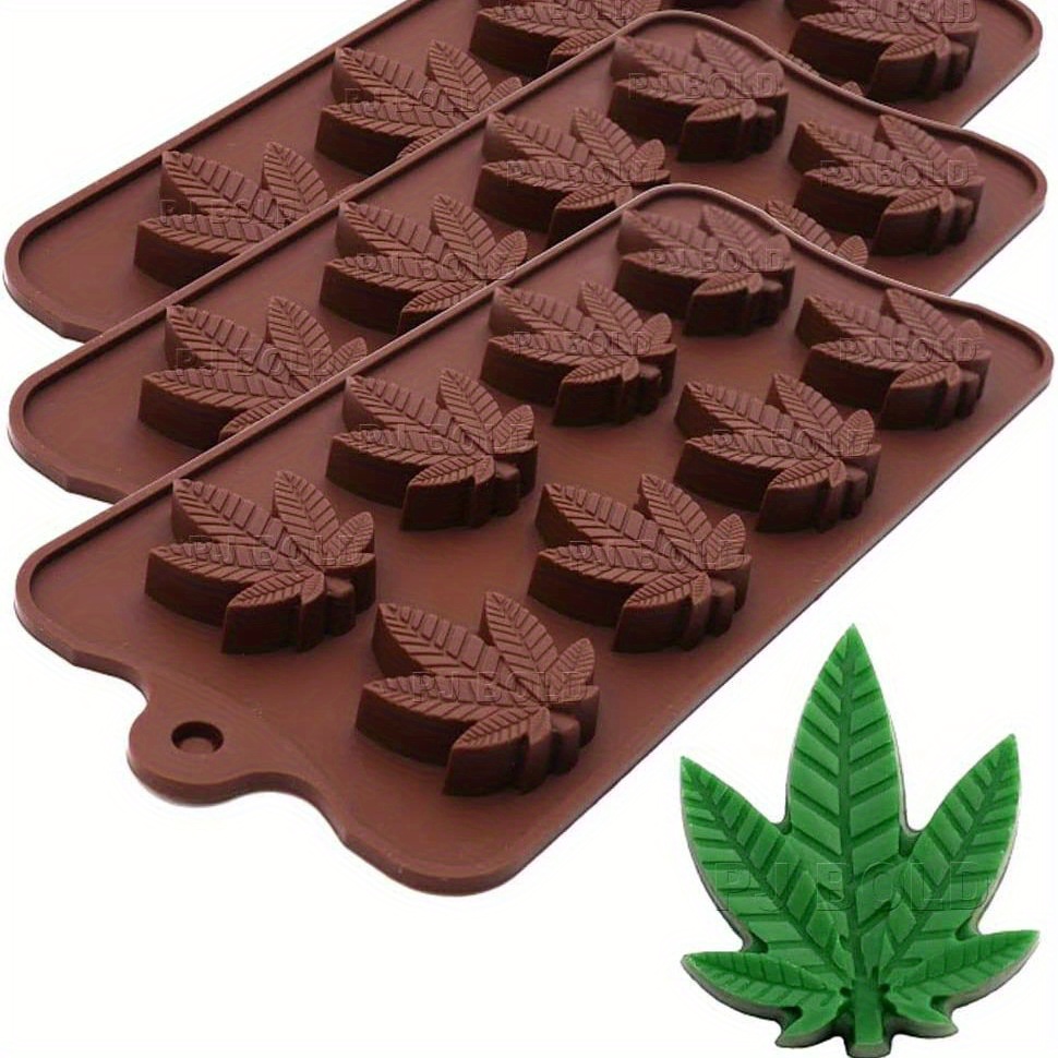 A Variety of Leaves Maple Leaf Resin Molds Silicone Mold for Fondant Cake  Decoration Tools DIY Chocolate Kitchen Baking Small Size 3.72'' (E)